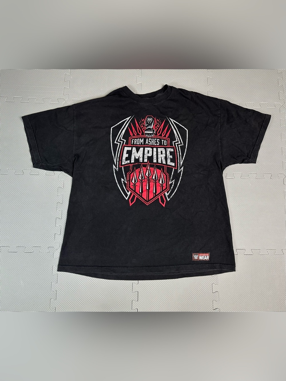 Official WWE Roman Reigns T-shirt Men’s 2X From Ashes To Empire Distressed Logo